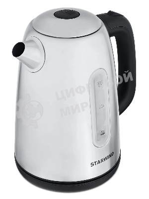 Чайник электрический Starwind SKS3210 1.7 л, 2200 Вт, серебристый (корпус: металл)