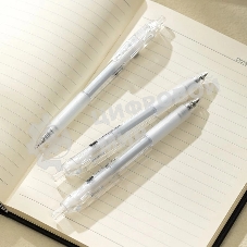 Ручка гелевая Deli Smoos EG057-BK, черные чернила (12шт), линия 0.5мм