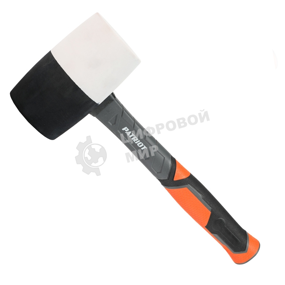 Киянка Patriot RMF-680BW черно-белая, с фиберглассовой рукояткой, 680г