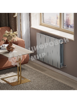 Радиатор биметаллический Royal Thermo PianoForte 500 серебристый - 10 секц.