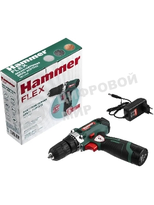 Дрель-шуруповерт Haммer ACD12CS, 12 В, 1,5 Ач, 26 Нм, щеточный