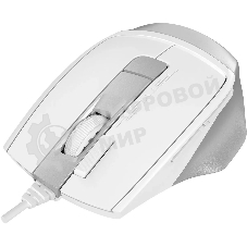 Мышь проводная A4Tech Fstyler FM45S Air белый/серебристый, 2400 dpi, USB, кнопки - 7