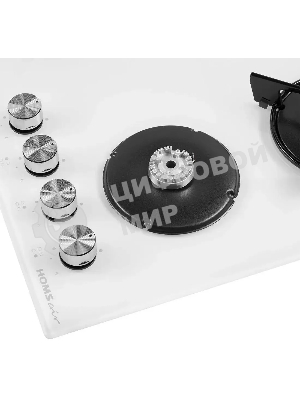 Газовая варочная панель HOMSair HGG641EWH независимая, белый