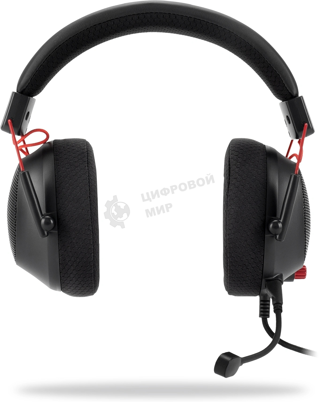 Гарнитура Oklick HS-L305G чёрный, проводная, USB, подсветка