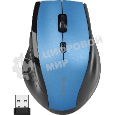 Мышь беспроводная Defender Accura MM-365 синий, 1600 dpi, радиоканал, USB, кнопки - 6