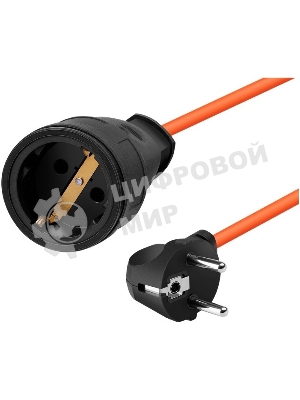 Удлинитель силовой Defender Ext2G-01-30 6А, 30 м, б/з - без рамки