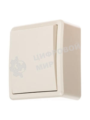 Выключатель 1-кл. ОП Эра Эксперт 10А, IP20, 11-1201-02, 250 В, 10AX, сл. кость, Эра Б0020655