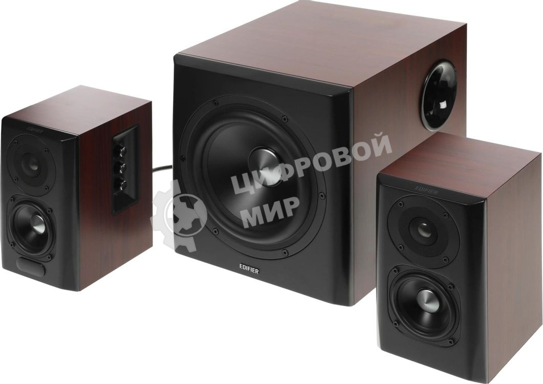 Акустическая система Edifier S350DB Brown 2.1,150W RMS, дерево, Bluetooth aptX