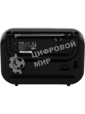 Радиоприемник Vitek VT-3593 (BK) Выходная мощность 1 вт. Динамики 1.Тип батареек UM-2/C