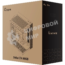 Корпус Ocypus Delta C74 ARGB Black, Midi-Tower, чёрный, 2 x 120 мм