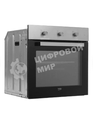 Газовый духовой шкаф Beko BBIGT21100X с откидным электрическим грилем; автоматический электроподжиг; поворотные переключатели; металлические направляющие; объем - 72л; 3 стекла дверцы; 1 решетка; 1 противень; вертел. Цвет нержавеющая сталь; Материал панели управления Металл	нержавеющая сталь