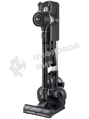 Пылесос вертикальный LG A9N-MASTERX черный, питание от аккумулятора, 160 Вт, уборка влажная/сухая, пылесборник 0.44 л, работа от АКБ max 50 мин