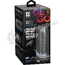 Акустическая система Defender G32 2.0 черный 2х10 Вт