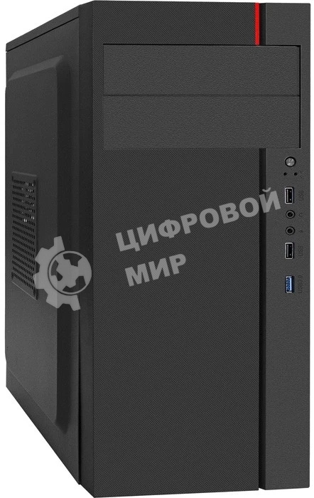 Компьютерный корпус Miditower ExeGate AA-440U-UNS400 (ATX, БП UNS400 с вент. 12см, 2хUSB+1хUSB 3.0, аудио, черный)