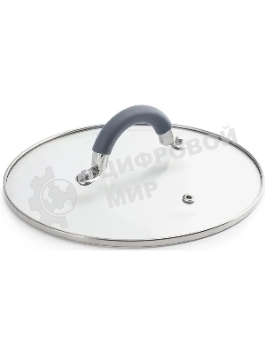 Кастрюля LARA LR02-481 BELL 18x10,5 см, 2,6 л, нержавеющая сталь, индукционное дно, силиконовая ручка, стеклянная крышка