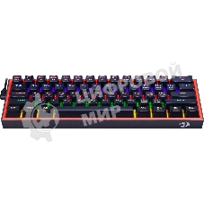 Клавиатура Redragon Fizz проводная, USB Type-A, чёрный/красный