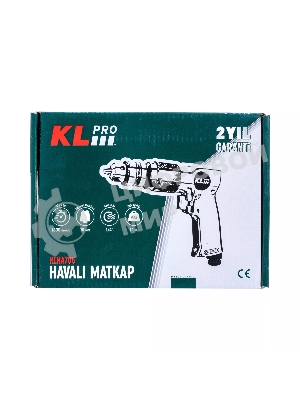 Профессиональная пневмодрель Klpro KLHA705 (1800 об/мин, 10мм, 1/4