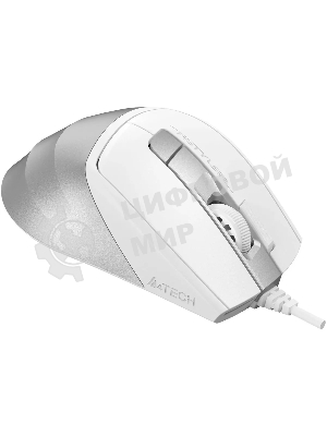 Мышь проводная A4Tech Fstyler FM45S Air белый/серебристый, 2400 dpi, USB, кнопки - 7