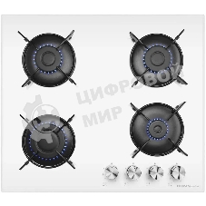 Газовая варочная панель HOMSair HGG641EWH независимая, белый