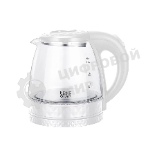 Чайник электрический Homestar HS-1053 1,2 л,стекло/пластик, белый (106464)