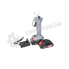 Аккумуляторный секатор садовый бесщеточный ProfiPower MKGSP-18V (Li-ion-2шт, 2.0А·ч, зап. лезвие, набор ключей, З/У, в кейсе)