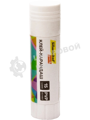 Клей-карандаш Silwerhof Daily 15гр ПВП блистер (упаковка:3шт)