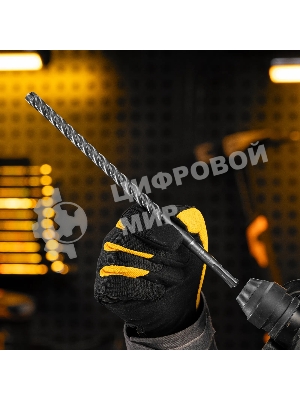 Бур по бетону Denzel цельная крестовая пластина, 12x265 мм, SDS PLUS