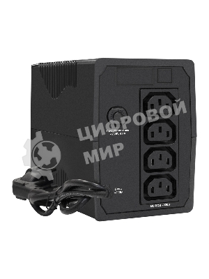 Источник бесперебойного питания ExeGate Power Smart ULB-650.LCD.AVR.4C13 650VA/360W, LCD, AVR, 4*C13, черный