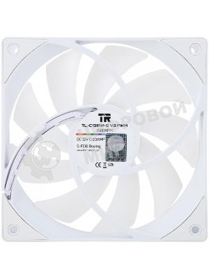 Кулер для корпуса Thermalright TL-C12RW-S V2 Reverse (120x120x25mm, 4-pin PWM, ARGB, 58CFM, 25.6dBA, 1500RPM, White)