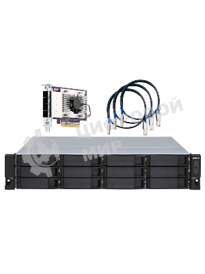 Полка расширения сетевого хранилища без дисков SMB QNAP TL-R1200S-RP SATA 6GB/s JBOD storage enclosure, 12-tray 3,5