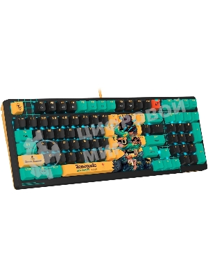 Клавиатура проводная A4Tech Bloody AT98 Renegade USB черный/зеленый