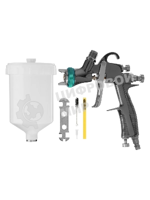 Краскопульт пневматический Stels ag 950 lvlp 57367 профессиональный гравитационный