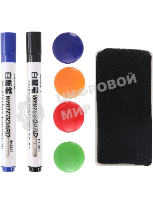 Флипчарт Deli 7892, лак, 90x60 см на треноге белый с аксессуарами