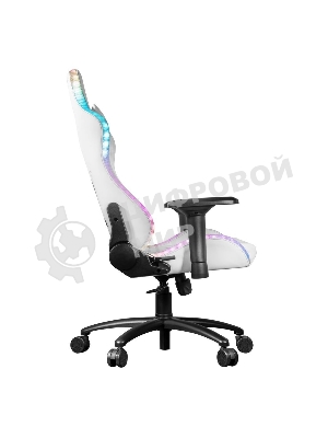Кресло KFA2 Gaming Chair 01 RGB SE белый, экокожа, RGB-подсветка, подголовник