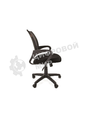 Кресло Chairman 696 TW-01 черный, ткань, 120 кг, механизм качания