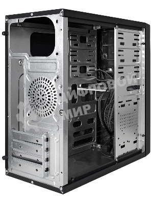 Компьютерный корпус Minitower ExeGate BA-203U-UNS500 (mATX, БП UNS500 с вент. 12см, 3хUSB+1хUSB 3.0, аудио, черный)