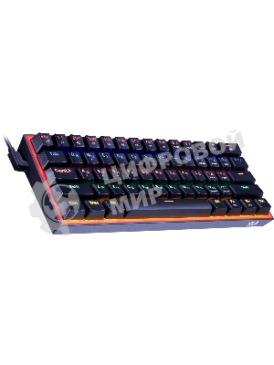 Клавиатура Redragon Fizz проводная, USB Type-A, чёрный/красный