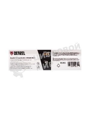 Нож для бензиновой газонокосилки Denzel LMB-420, 42 см