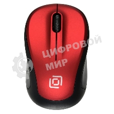 Мышь беспроводная Oklick 665MW черный/красный, 1000 dpi, радиоканал, USB, кнопки - 3
