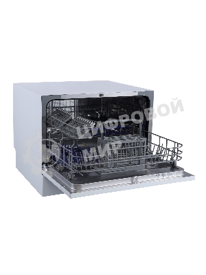 Посудомоечная машина Бирюса DWC-506/5 W, белый, 55 см, 6 компл., 49 дБ, класс A+