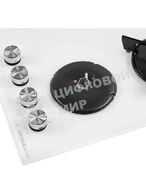 Газовая варочная панель HOMSair HGG641EWH независимая, белый