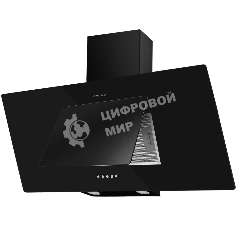 Вытяжка наклонная Maunfeld Tower 90 черный, 90 см, 700 куб. м/ч, 66 дБ