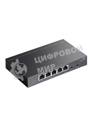 Коммутатор настольный TP-Link TL-SG1005P-PD с 5 гиг. портами (1 порт с входящим PoE++, 4 порта с исходящим PoE+), бюджет PoE: 9, 21, 47 или 66 Вт (зависит от используемого стандарта входящего PoE)