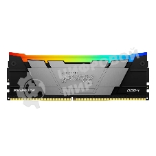 Оперативная память Kingston Fury Beast, DDR4, 32Gb (1x32Gb), 3600MHz, CL18, DIMM, с радиатором, RGB, черный