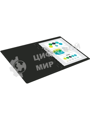 Папка с металлическим зажимом Buro A4, пластик, 0.5мм, черный