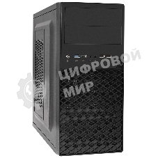Компьютерный корпус Minitower ExeGate BA-203U-UNS500 (mATX, БП UNS500 с вент. 12см, 3хUSB+1хUSB 3.0, аудио, черный)