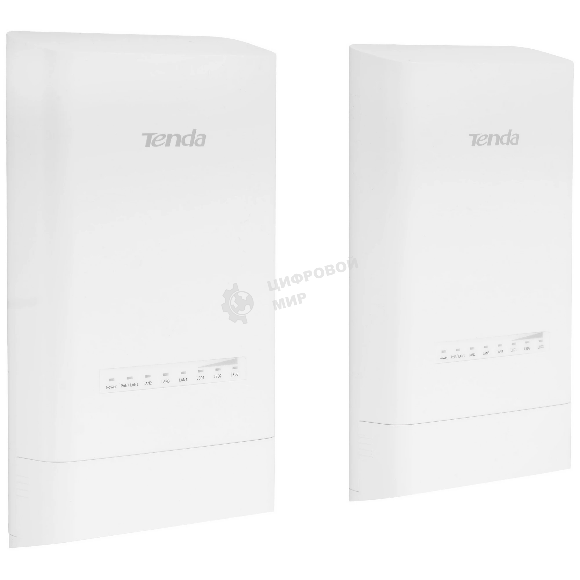 Наружная точка доступа Tenda OS3 (2-pack) (комплект 2 шт), 5 ГГц, до 867 Мбит/с, внешняя антенна 1x12dBi, IP65, PoE