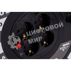 Удлинитель на катушке 4х30 м 2P+PE 16А УК30 с термозащ. 3х1.5 кв.мм GENERICA IEK WKP20-16-04-30-G