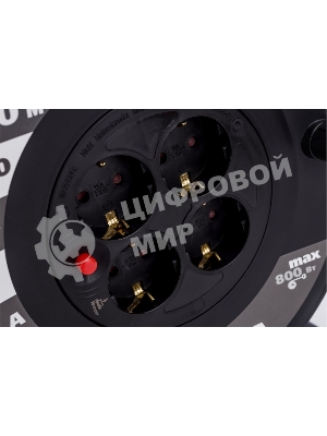 Удлинитель на катушке 4х30 м 2P+PE 16А УК30 с термозащ. 3х1.5 кв.мм GENERICA IEK WKP20-16-04-30-G