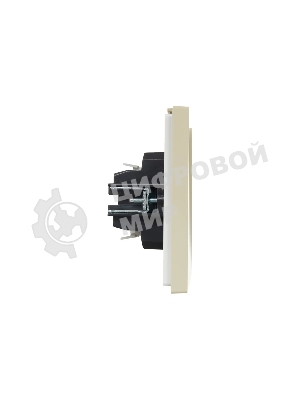 Выключатель IEK FORTE&PIANO FP406 2-кл с индикатором 10А ваниль